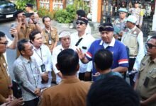 Foto : Sekda Denpasar, I Gusti Ngurah Eddy Mulya dampingi Kunjungan Menteri Perumahan dan Kawasan Permukiman (PKP) RI, Maruarar Sirait