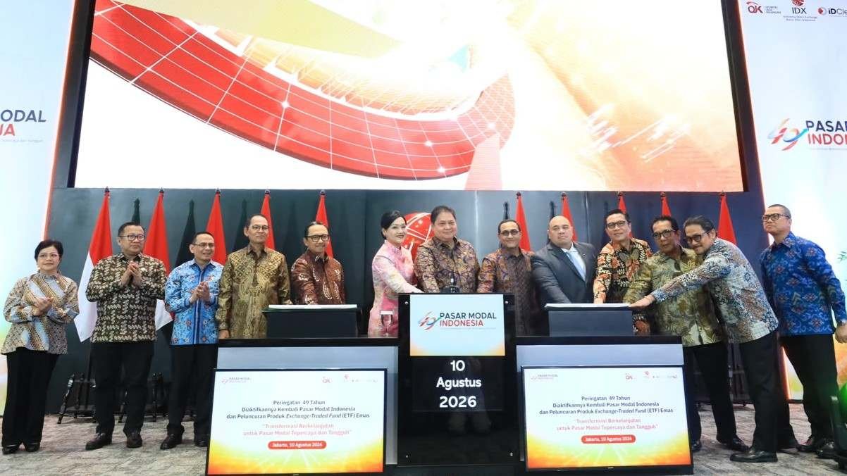 Suasana perayaan HUT ke-49 Pasar Modal Indonesia