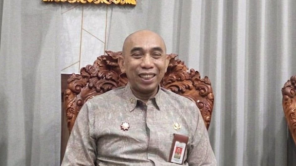 Kepala BKPSDM Provinsi Bali, Drs. I Wayan Budiasa, M.Si., saat memberikan keterangan terkait proses pengajuan ASN