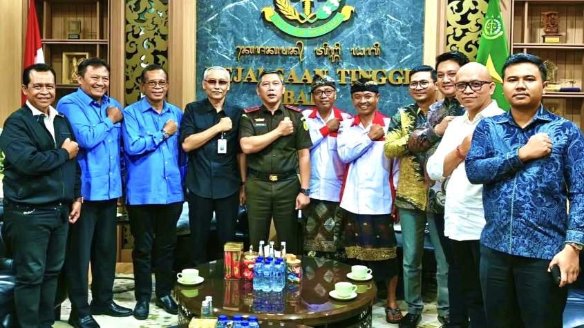 SMSI dan ABPEDNAS audiensi ke Kejati Bali bahas penguatan pengawasan dan tata kelola desa