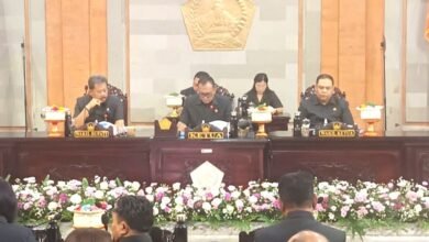 Gedung DPRD Kabupaten Tabanan tempat berlangsungnya rapat paripurna pembahasan Ranperda TA 2026
