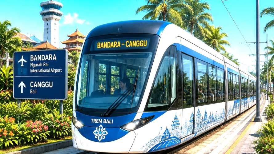 Foto: Trem Bandara-Canggu Kabupaten Badung (Dok/Ilustrasi/ai)
