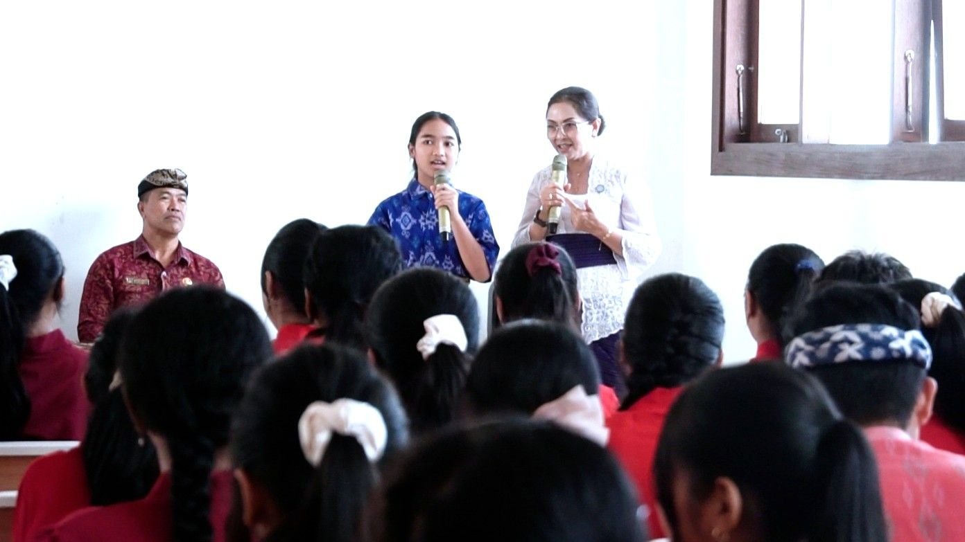Bunda Anti Narkoba Badung beri arahan tegas di SMPN 4 Kuta Utara