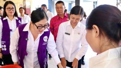 Bunda Rai laksanakan sosialisasi Posyandu 6 SPM dan peninjauan persiapan lomba telajakan dan PSBS di Tabanan