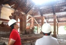 Wantilan Pura Jagatnatha Jembrana direhab tahun ini
