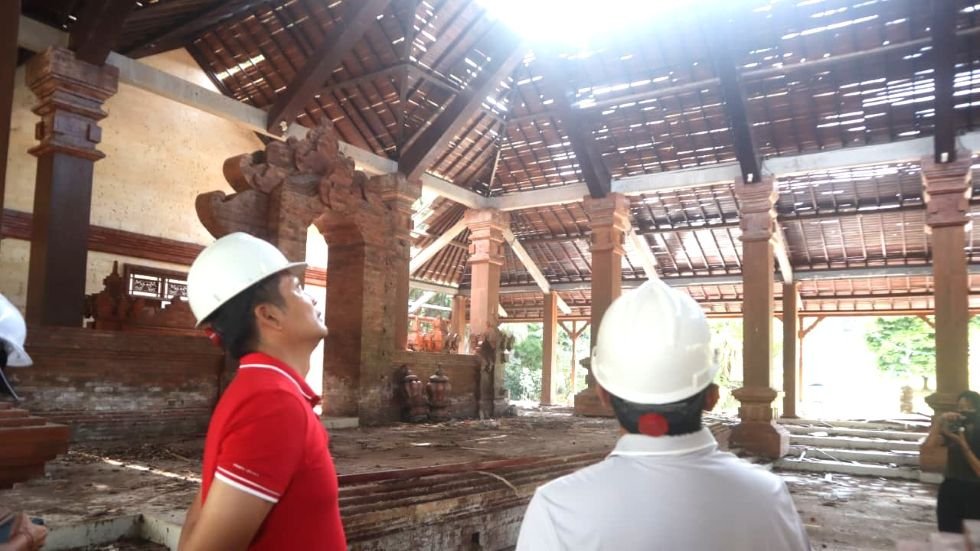 Wantilan Pura Jagatnatha Jembrana direhab tahun ini