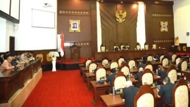 Wabup Agung Mayun hadiri Rapat Paripurna DPRD Gianyar dengan agenda Pemandangan Umum fraksi terhadap APBD Perubahan 2026