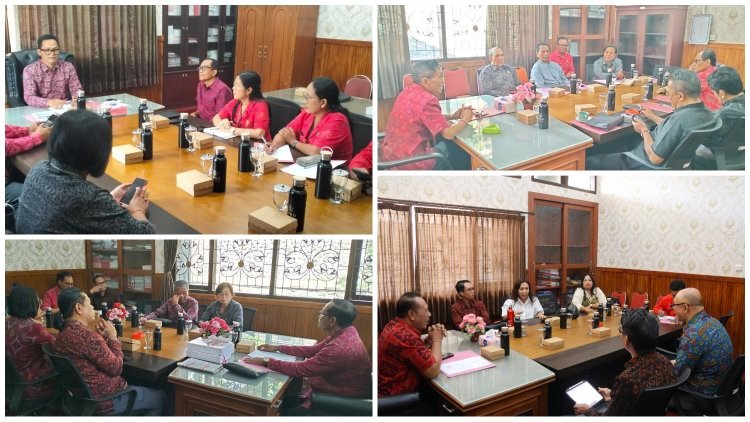 Seluruh komisi di DPRD Tabanan gelar rapat internal bersama tim ahli bahas rencana kerja satu bulan ke depan