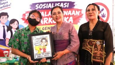 Rasniathi Adi Arnawa edukasi ratusan siswa SMP CIS Badung tentang bahaya narkoba