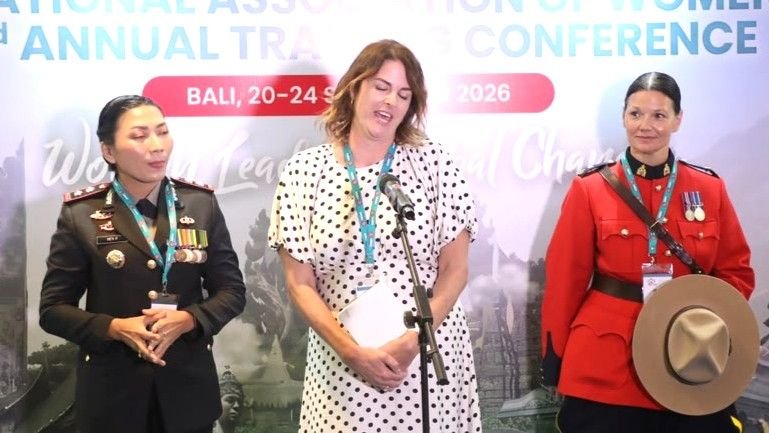 Kebanggaan Polwan RI AKBP Hety raih penghargaan Leadership di IAWP 2026 Nusa Dua Bali