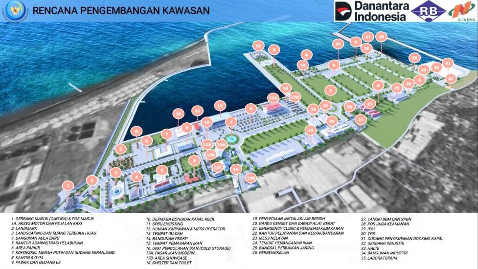 Lokasi Pelabuhan Perikanan Nusantara Pengambengan yang segera masuki tahap pembangunan fisik