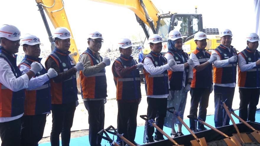 Foto: Groundbreaking proyek PPN Pengambengan awal baru pelabuhan perikanan terpadu di Jembrana
