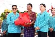 Ny. Putri Koster dorong produk lokal dan bunga kasna Temukus Karangasem makin berdaya melalui Pasar Rakyat