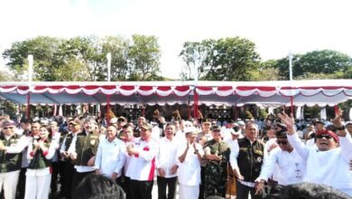 Perkuat sinergitas desa Bupati Sanjaya hadiri pengukuhan ABPEDNAS dan ASLINMAS Bali
