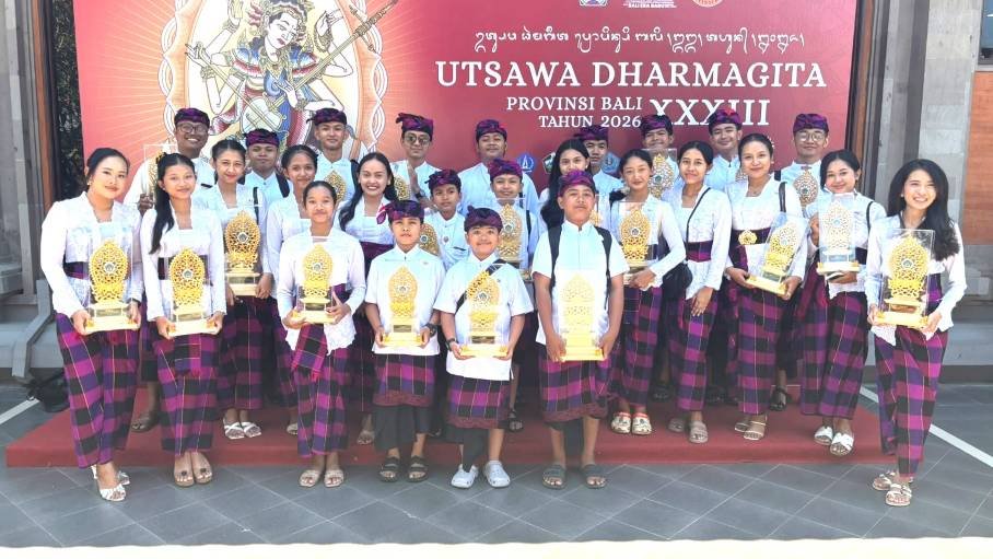 Duta Denpasar raih juara di sejumlah kategori Utsawa Dharma Gita Provinsi Bali 2026