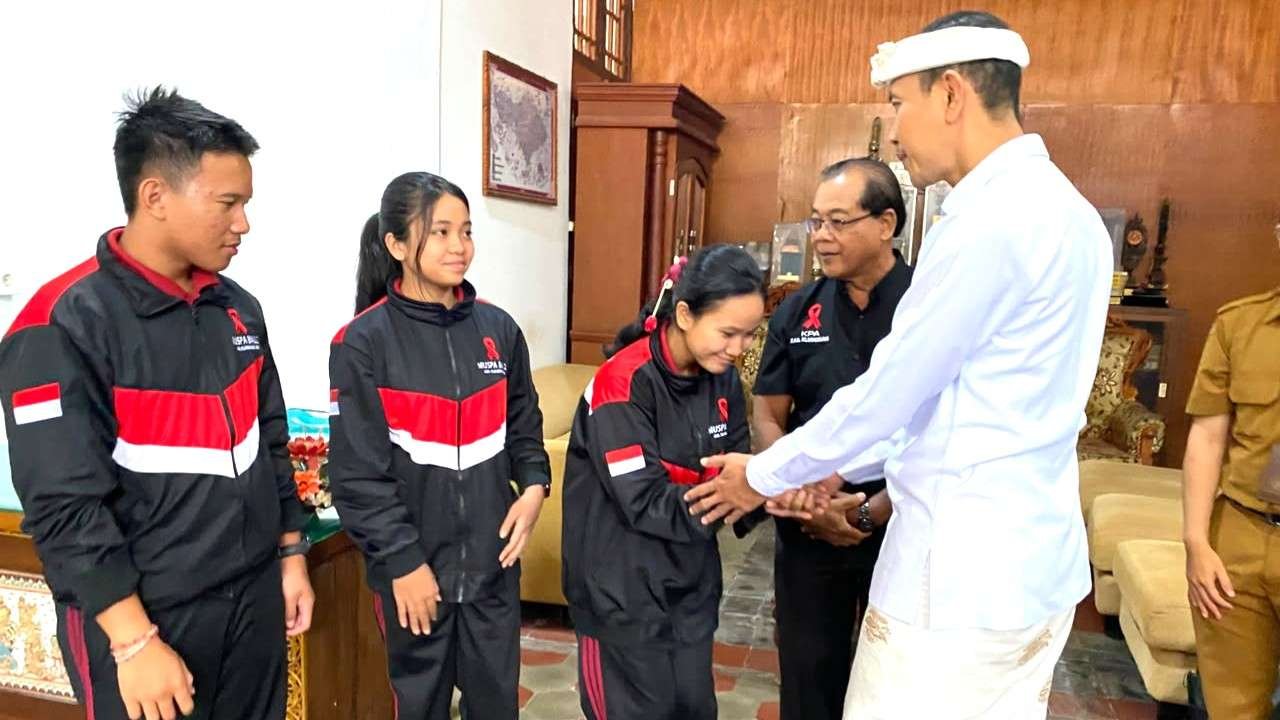 Wabup Tjok Surya lepas kontingen KSPAN Klungkung menuju Temu Remaja KSPAN Provinsi Bali