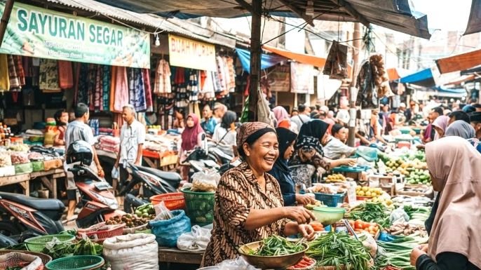suasana pasar